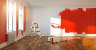 Pintura aplicada em área de fachada